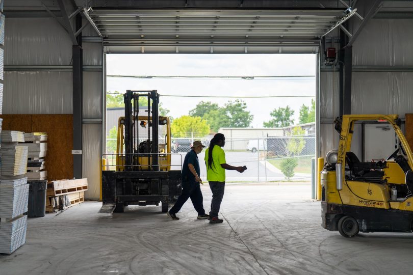 HBS Team Members inside Commercial Building